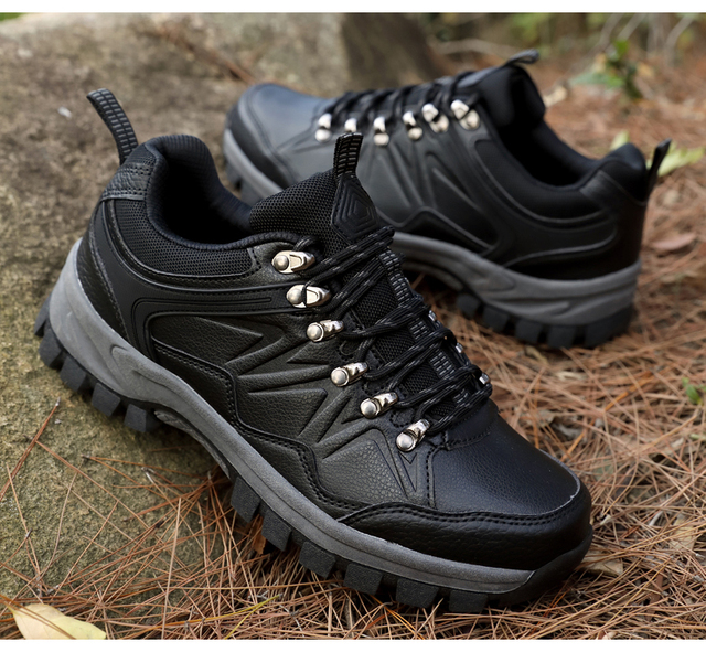 Lekkie wodoodporne buty górskie trekkingowe damsko-męskie z antypoślizgową podeszwą i plecakiem - Wianko - 18