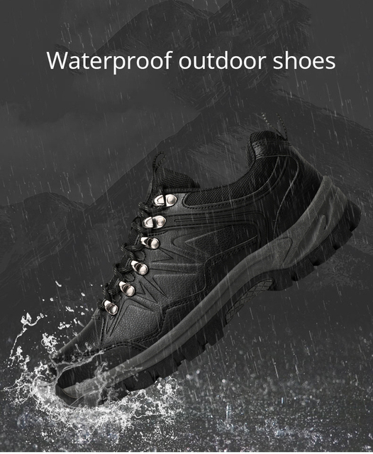 Lekkie wodoodporne buty górskie trekkingowe damsko-męskie z antypoślizgową podeszwą i plecakiem - Wianko - 6