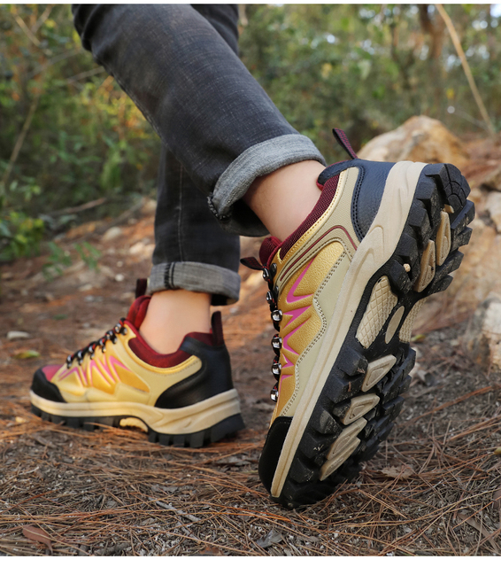 Lekkie wodoodporne buty górskie trekkingowe damsko-męskie z antypoślizgową podeszwą i plecakiem - Wianko - 22