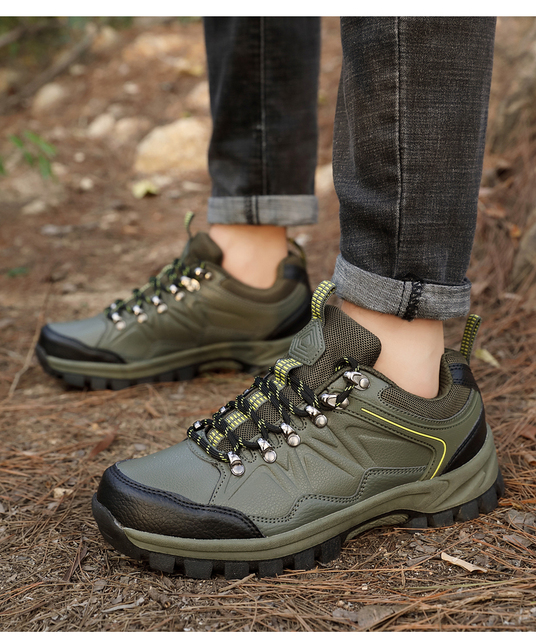 Lekkie wodoodporne buty górskie trekkingowe damsko-męskie z antypoślizgową podeszwą i plecakiem - Wianko - 26