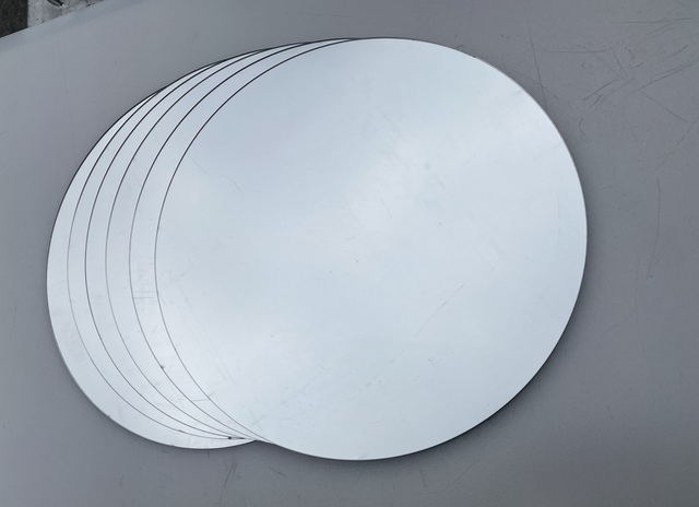 Srebrne akrylowe okrągłe lustra bez szkła 2mm i 3mm - Wianko - 7