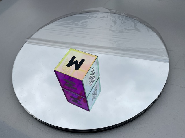 Srebrne akrylowe okrągłe lustra bez szkła 2mm i 3mm - Wianko - 2