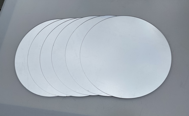 Srebrne akrylowe okrągłe lustra bez szkła 2mm i 3mm - Wianko - 6