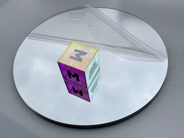 Srebrne akrylowe okrągłe lustra bez szkła 2mm i 3mm - Wianko - 3