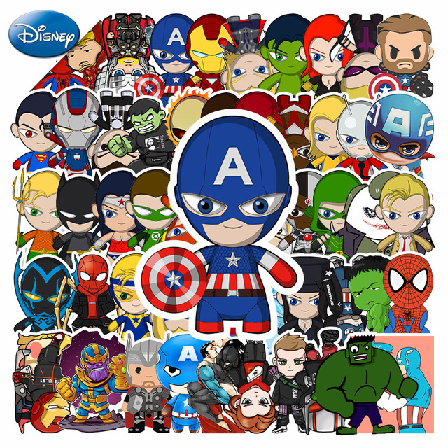 50 sztuk Disney Marvel Avengers - fajne Anime Laptop graffiti naklejki - wodoodporne - dla dzieci i fanów (Produkt pochodzi z kategorii Naklejki) - Wianko - 2