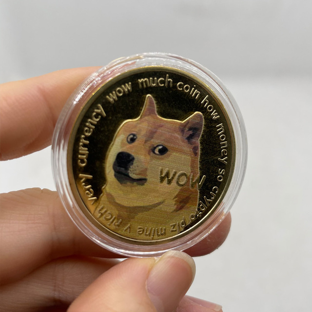 Monety bezwalutowe Dogecoin pozłacane - kolekcja pamiątek Shiba Inu (50 sztuk/pudło) - Wianko - 8