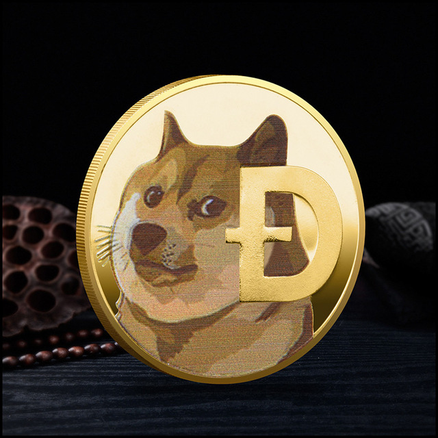 Monety bezwalutowe Dogecoin pozłacane - kolekcja pamiątek Shiba Inu (50 sztuk/pudło) - Wianko - 4