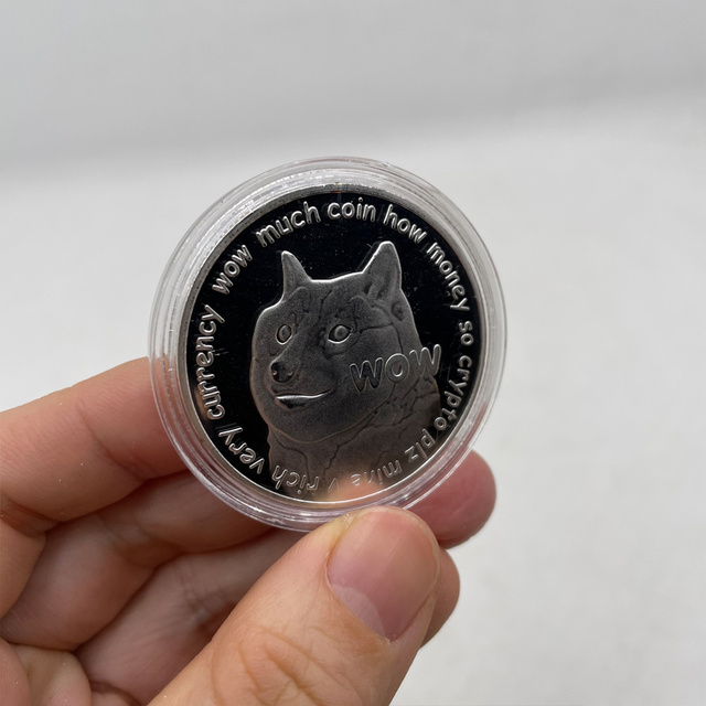 Monety bezwalutowe Dogecoin pozłacane - kolekcja pamiątek Shiba Inu (50 sztuk/pudło) - Wianko - 2