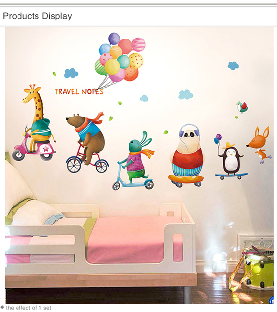 Naklejki na ścianę mierzące wzrost DIY, kreskówkowa żyrafa, dekoracja dla dzieci w sypialni i salonie - Wianko - 16