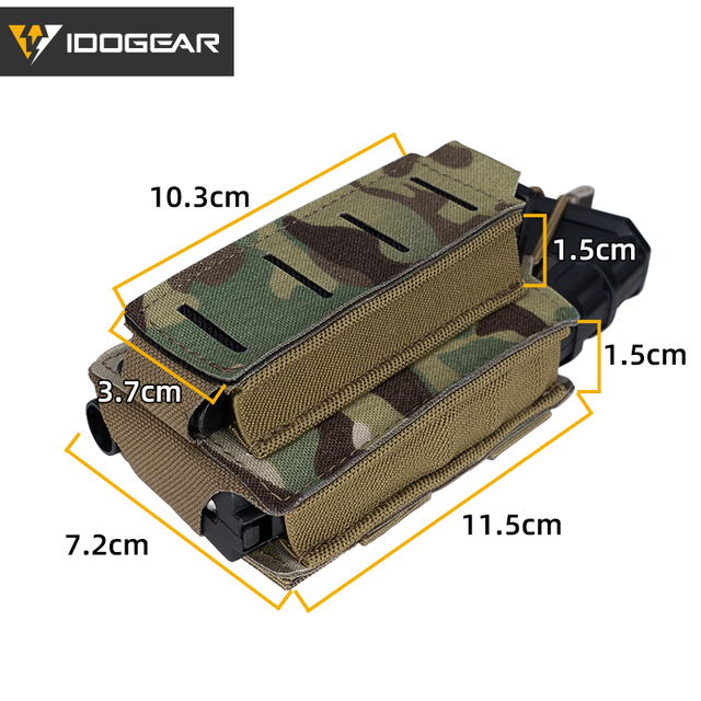 Etui na magazynki LSR Tactical 9mm/556 - podwójny Mag Carrier MOLLE - Wianko - 1