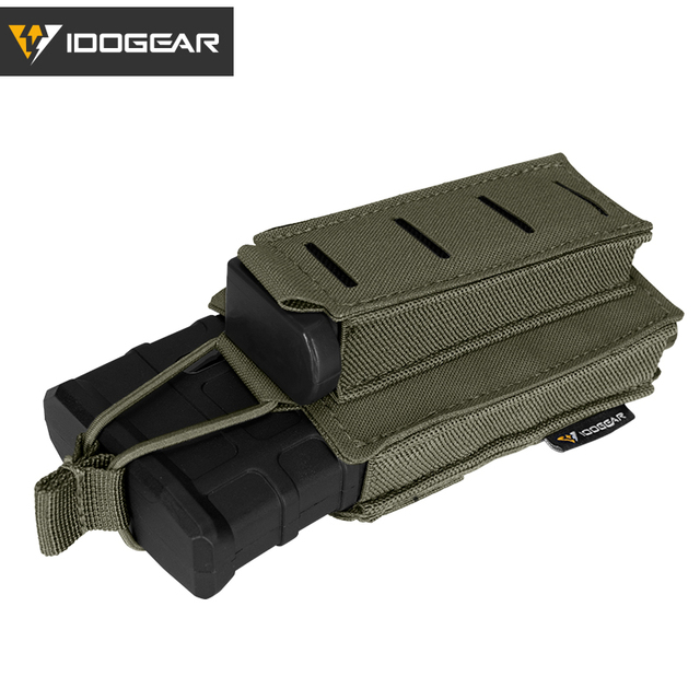 Etui na magazynki LSR Tactical 9mm/556 - podwójny Mag Carrier MOLLE - Wianko - 16