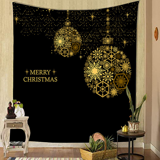Dekoracyjny gobelin z wizerunkiem renifera i choinki na Boże Narodzenie - wiszące tkaniny jako klimatyczna dekoracja, idealna do ozdobienia sypialni i wnętrza domu - Wianko - 9