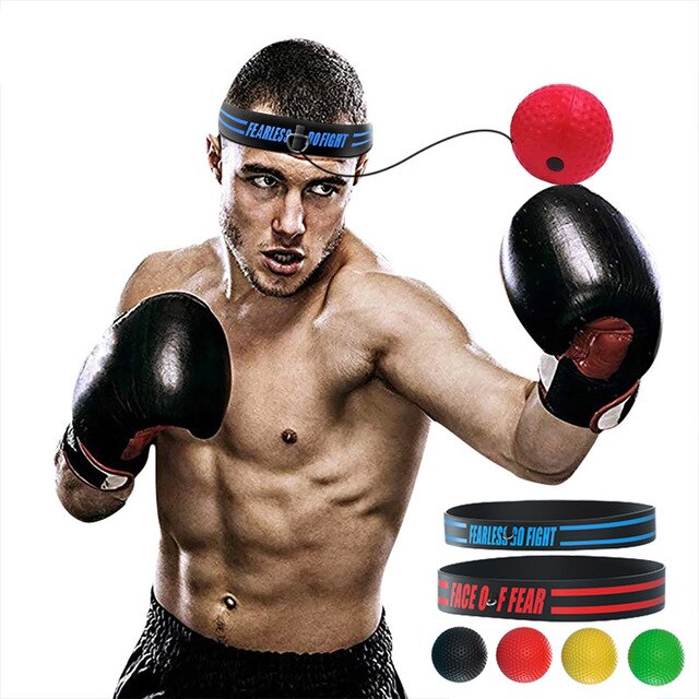 Piłka dziurkacza Kick Boxing Reflex - treningowa opaska na głowę szybkość i refleks w walce Muay Thai MMA - akcesorium do treningu - Wianko - 5