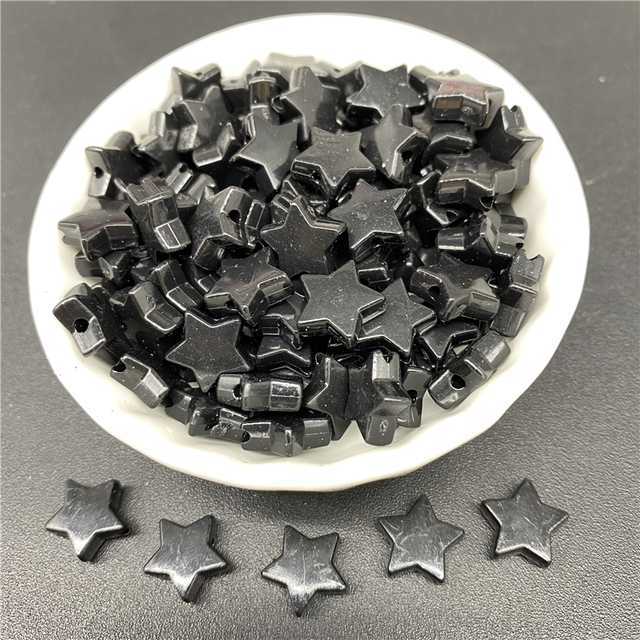 Partia 50 sztuk koralików akrylowych w kształcie pięcioramiennej gwiazdy, 11mm, do tworzenia biżuterii DIY - bransoletki, naszyjniki, wisiorki - Wianko - 3