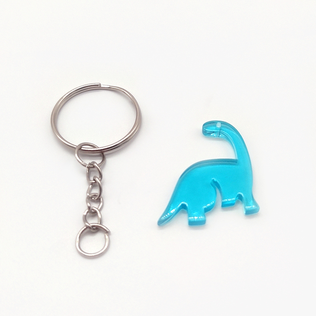 Akrylowe kolorowe breloczki z motywem dinozaurów - breloczek w kształcie małego niedźwiedzia - prezent DIY dla kobiet - Wianko - 6