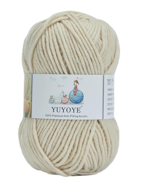 Przędza akrylowa 5-Ply YUYOYE 100% Anti-Pilling o miękkiej strukturze do szydełkowania, ręcznie robionego swetra i szalika dla dziecka - Wianko - 37