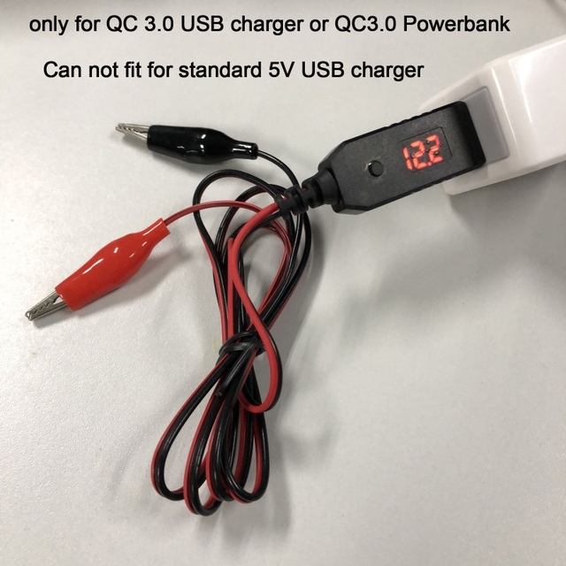 Przewód zasilający USB QC3.0 do eliminacji baterii AA AAA, regulujący napięcia 5V, 6V, 8.4V i 12V - Wianko - 2