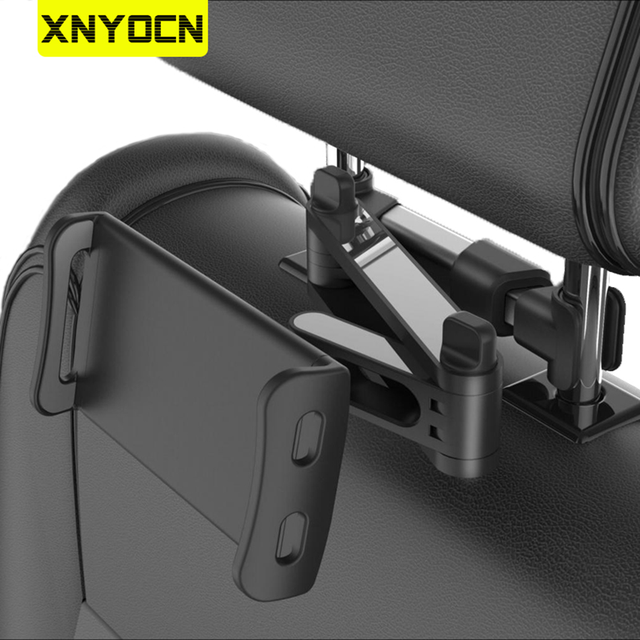 Stojak 360 ° obrotowy Xnyocn do tylnego zagłówka samochodowego dla tabletów 5-11 cali, telefonów Samsung, Xiaomi - Wianko - 1