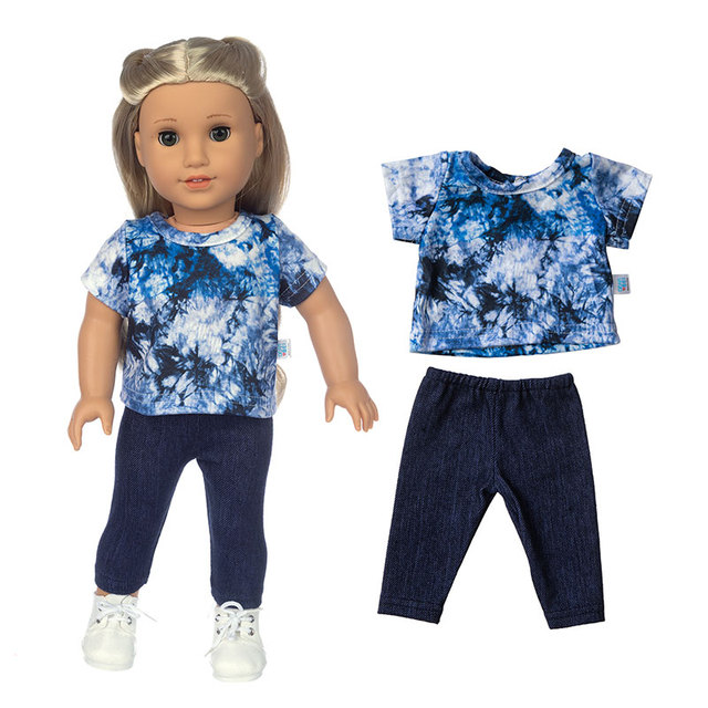 Modny komplet garniturów 2021 dla amerykańskiej lalki 18 Cal - ubranka w zestawie - Wianko - 1