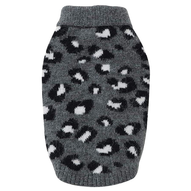 Sweter Leopard Cat dla małych psów - ciepłe i wygodne ubranie zimowe dla Twojego szczeniaka - Wianko - 6