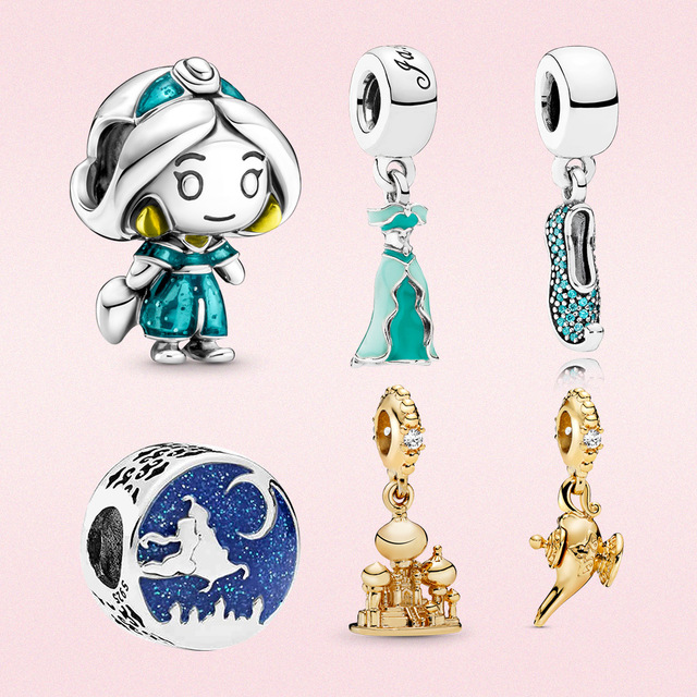 Srebrna biżuteria Aladdin z magiczną lampą - wisiorek i bransoletka Pandora dla kobiet - Wianko - 1