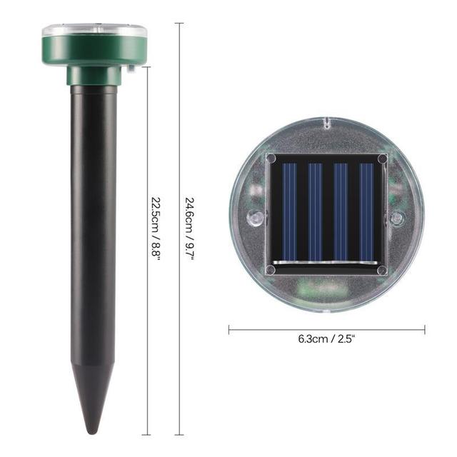 Odstraszacz Solar Mole - zasilany energią słoneczną, wodoodporny, do odstraszania szkodników w ogrodzie i stoczni - Wianko - 9