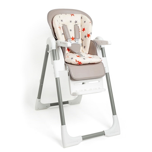 Uniwersalny wózek dla dziecka z wzorem gwiazdy - mata bawełniana na wysokiej ochronie fotela, idealna do krzesełka do karmienia - Wianko - 4