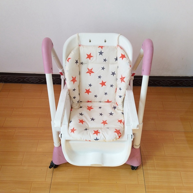 Uniwersalny wózek dla dziecka z wzorem gwiazdy - mata bawełniana na wysokiej ochronie fotela, idealna do krzesełka do karmienia - Wianko - 5