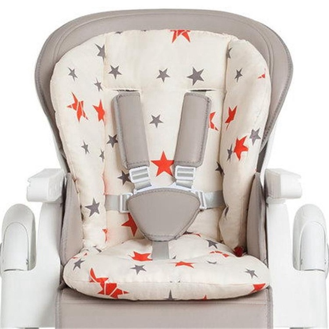 Uniwersalny wózek dla dziecka z wzorem gwiazdy - mata bawełniana na wysokiej ochronie fotela, idealna do krzesełka do karmienia - Wianko - 8