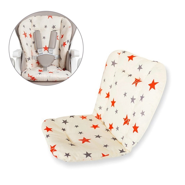 Uniwersalny wózek dla dziecka z wzorem gwiazdy - mata bawełniana na wysokiej ochronie fotela, idealna do krzesełka do karmienia - Wianko - 7