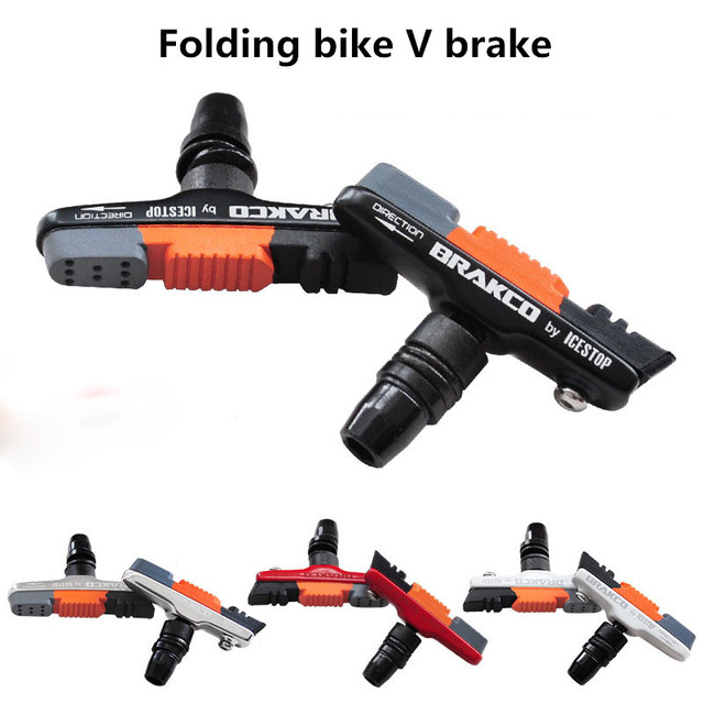 Bmx V hamulce szczękowe do rowerów 14-20 cali, składane, z klockiem hamulcowym Brakco - Wianko - 2