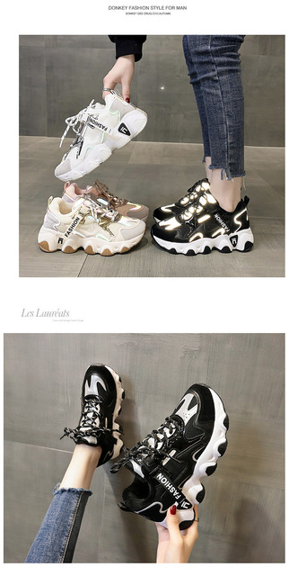 Nowe damskie buty z gumową podeszwą zimowe, koreańskie - ciepłe, oddychające, pluszowe, antypoślizgowe - czarne, beżowe, różowe, białe - grube i wulkanizowane - Wianko - 8