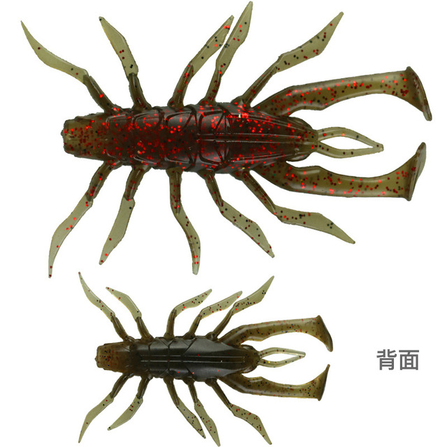 Przynęta wędkarska Centipede krewetki 3.5cm i 7cm - sztuczne przynęty z cekinami (5 sztuk) - Wianko - 13