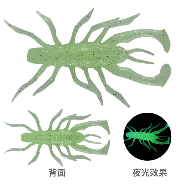 Przynęta wędkarska Centipede krewetki 3.5cm i 7cm - sztuczne przynęty z cekinami (5 sztuk) - Wianko - 10