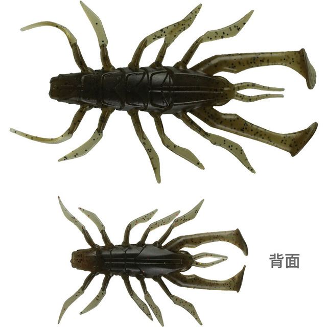 Przynęta wędkarska Centipede krewetki 3.5cm i 7cm - sztuczne przynęty z cekinami (5 sztuk) - Wianko - 6