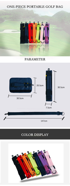Nowa przenośna torba Mini Golf Club z uchwytem i paskiem na ramię, torba podróżna, przeznaczona dla graczy golfa - YIXIAO - Wianko - 1