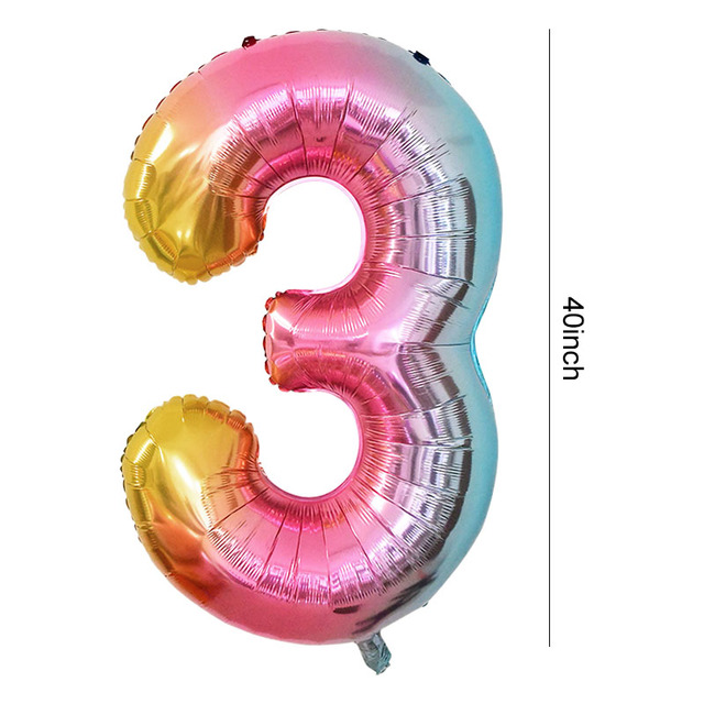 Ok. Dopracowany tytuł produktu to: Duże kolorowe balony foliowe w kształcie cyfr - 40 cali - Wianko - 10