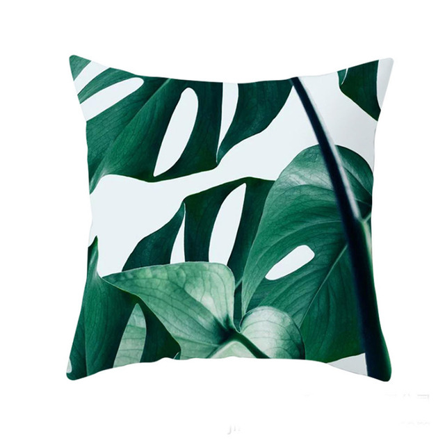 Poszewka rzuć 45*45cm w stylu 2021 Nordic Tropical Plant - Dekoracja domowa do salonu i biura - Wianko - 6