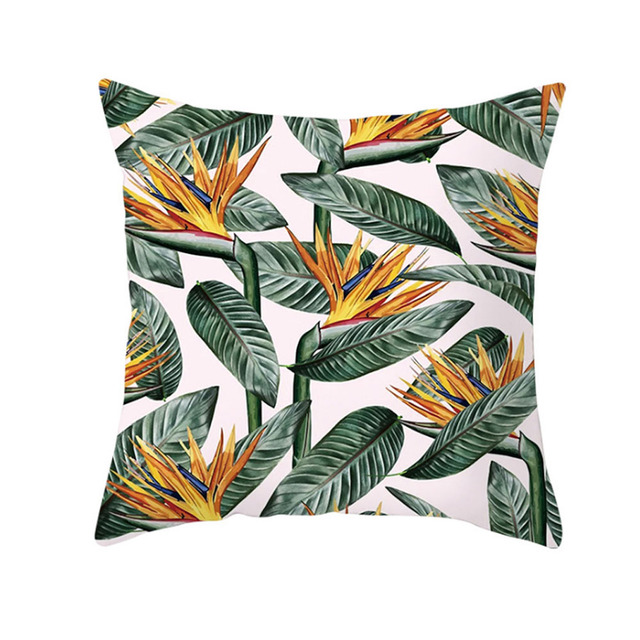 Poszewka rzuć 45*45cm w stylu 2021 Nordic Tropical Plant - Dekoracja domowa do salonu i biura - Wianko - 7