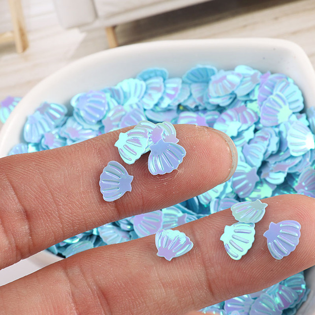 Mieszane niebiesko-białe cekiny Paillettes Nail Beauty, 3mm, 5000 szt. - dekoracje na paznokcie, manicure, ślubne konfetti - Wianko - 8