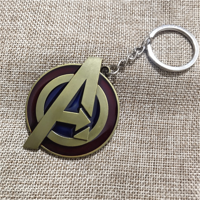 Brelok Avengers Logo z biżuterią Disney Marvel — metalowy wisiorek do kluczyków samochodowych i plecaka - Wianko - 4