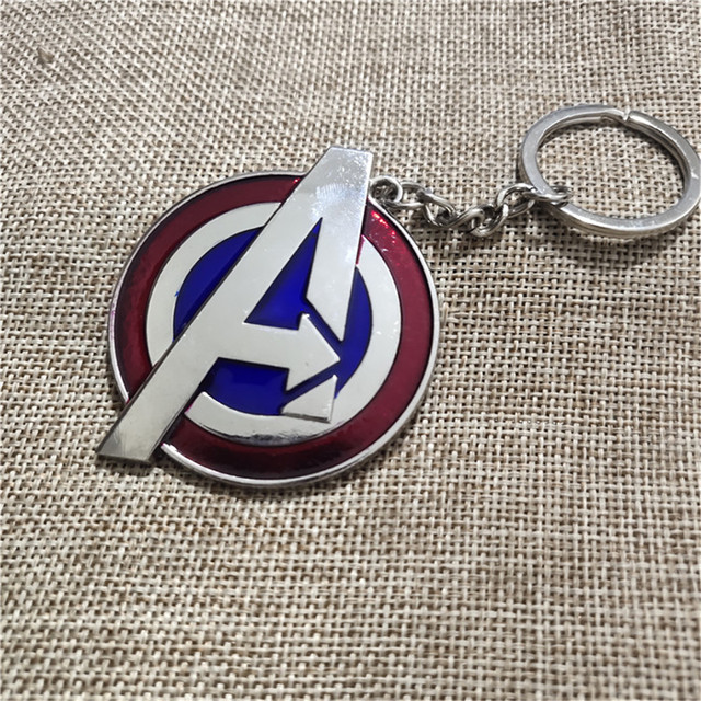 Brelok Avengers Logo z biżuterią Disney Marvel — metalowy wisiorek do kluczyków samochodowych i plecaka - Wianko - 3