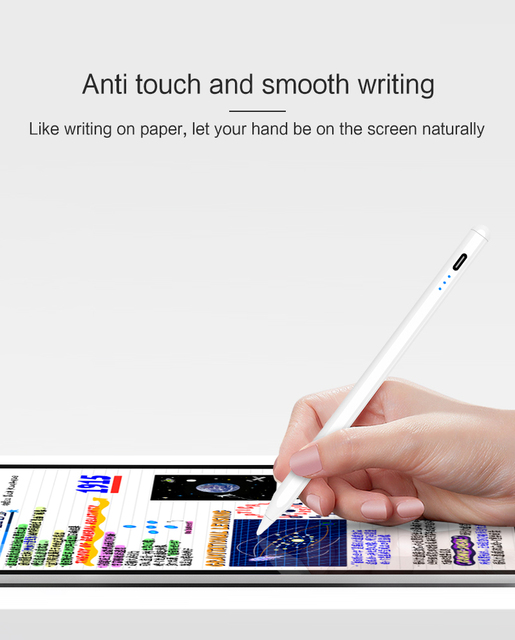 Rysik do iPada Pro 11 3rd gen. / 12.9 5th gen. i iPada 10.2 9th gen. / 8th gen. 2021, Mini 6, Air 4, z odrzuceniem dłoni i funkcją Touch Pen - Wianko - 11
