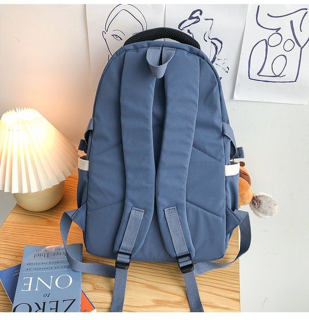 Wysokiej jakości plecak dla kobiet i dziewcząt Preppy o dużej pojemności, modny plecak na laptopa i torba podróżna Unisex - Wianko - 20