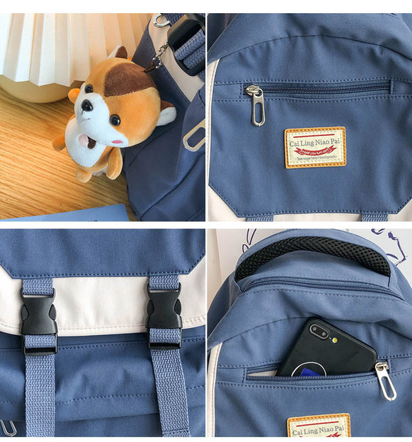 Wysokiej jakości plecak dla kobiet i dziewcząt Preppy o dużej pojemności, modny plecak na laptopa i torba podróżna Unisex - Wianko - 21