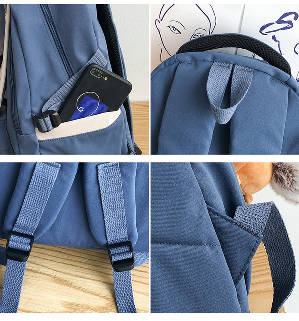 Wysokiej jakości plecak dla kobiet i dziewcząt Preppy o dużej pojemności, modny plecak na laptopa i torba podróżna Unisex - Wianko - 22
