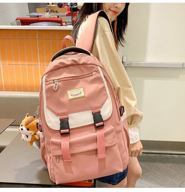 Wysokiej jakości plecak dla kobiet i dziewcząt Preppy o dużej pojemności, modny plecak na laptopa i torba podróżna Unisex - Wianko - 10