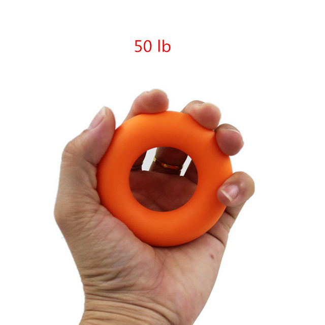 Uchwyt Mini ręcznie chwytania pierścień O kształt, palec moc szkolenia, silikon, koło, 30-50lb, 7cm - Wianko - 1