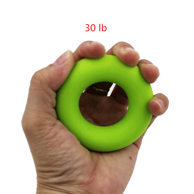 Uchwyt Mini ręcznie chwytania pierścień O kształt, palec moc szkolenia, silikon, koło, 30-50lb, 7cm - Wianko - 3