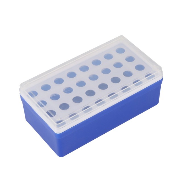 Stojak laboratoryjny na 32 plastikowe próbówki o pojemności 5ml z przezroczystym pokrowcem - Wianko - 11